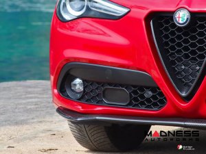 Alfa Romeo Stelvio Front Spoiler - Carbon Fiber - Stile Italia Alfa Romeo Stelvio Front Spoiler - Carbon Fiber - Stile Italia